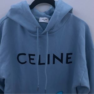 Celine Hoodie Baby Blue M